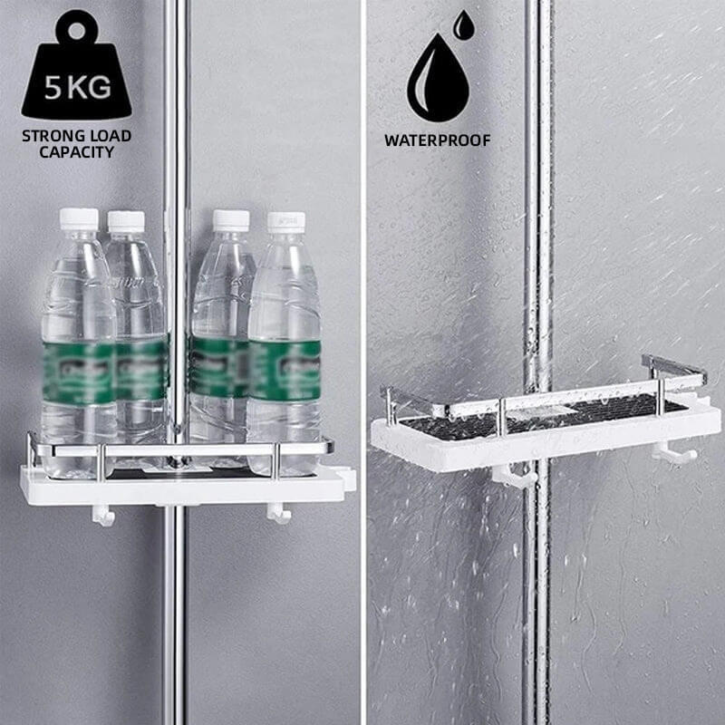 🔥Hot sale🔥 Shower rod storage shelf-WowWoot