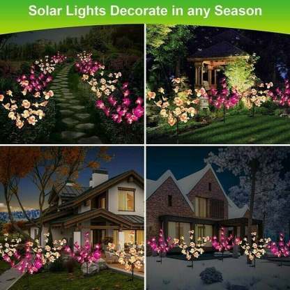 20Pcs Flower Solar Orchid Lights-WowWoot
