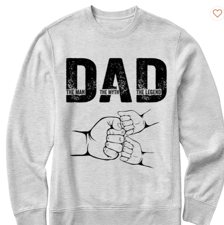 Dad The Man The Myth The Legend - Personalized Shirt Father's Day