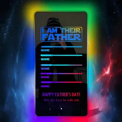 🔥Father's Day Hot Sale🔥I Am Their Father Lightsaber Mirror Lamp