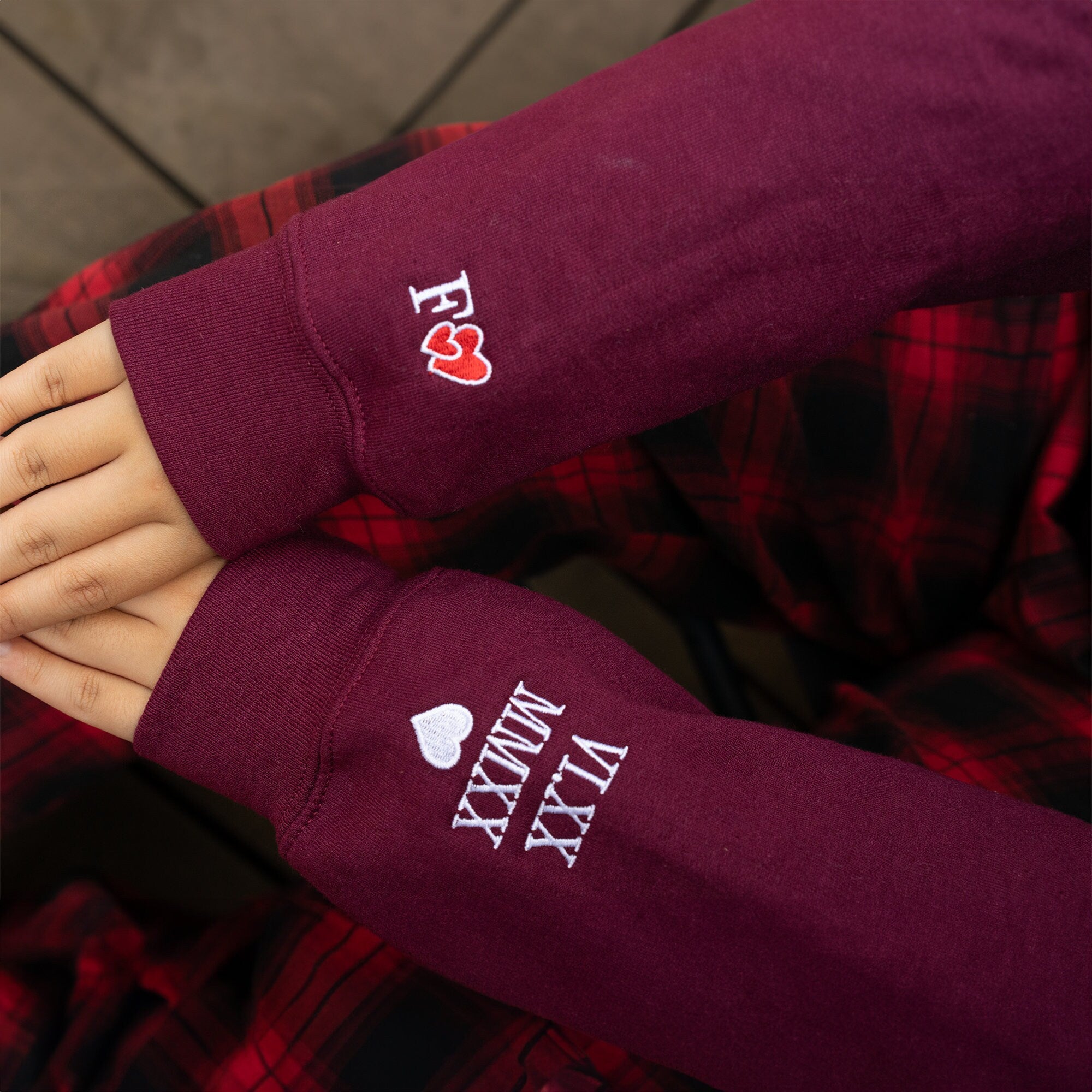 Mama Embroidered Sweatshirt Custom Portrait From Photo Hoodie