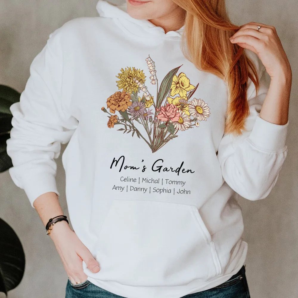 Mom's Garden is Her Children Customized Winter Sweatshirt