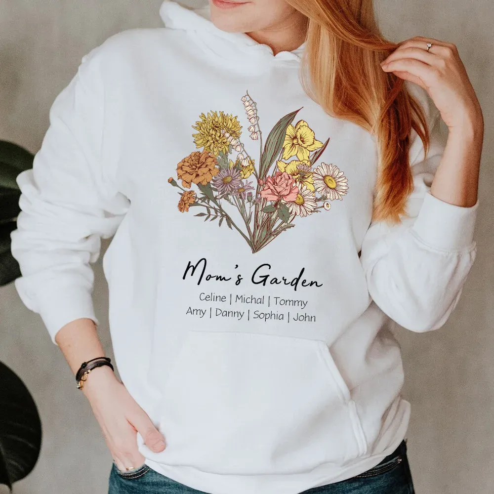 Mom's Garden is Her Children Customized Winter Sweatshirt