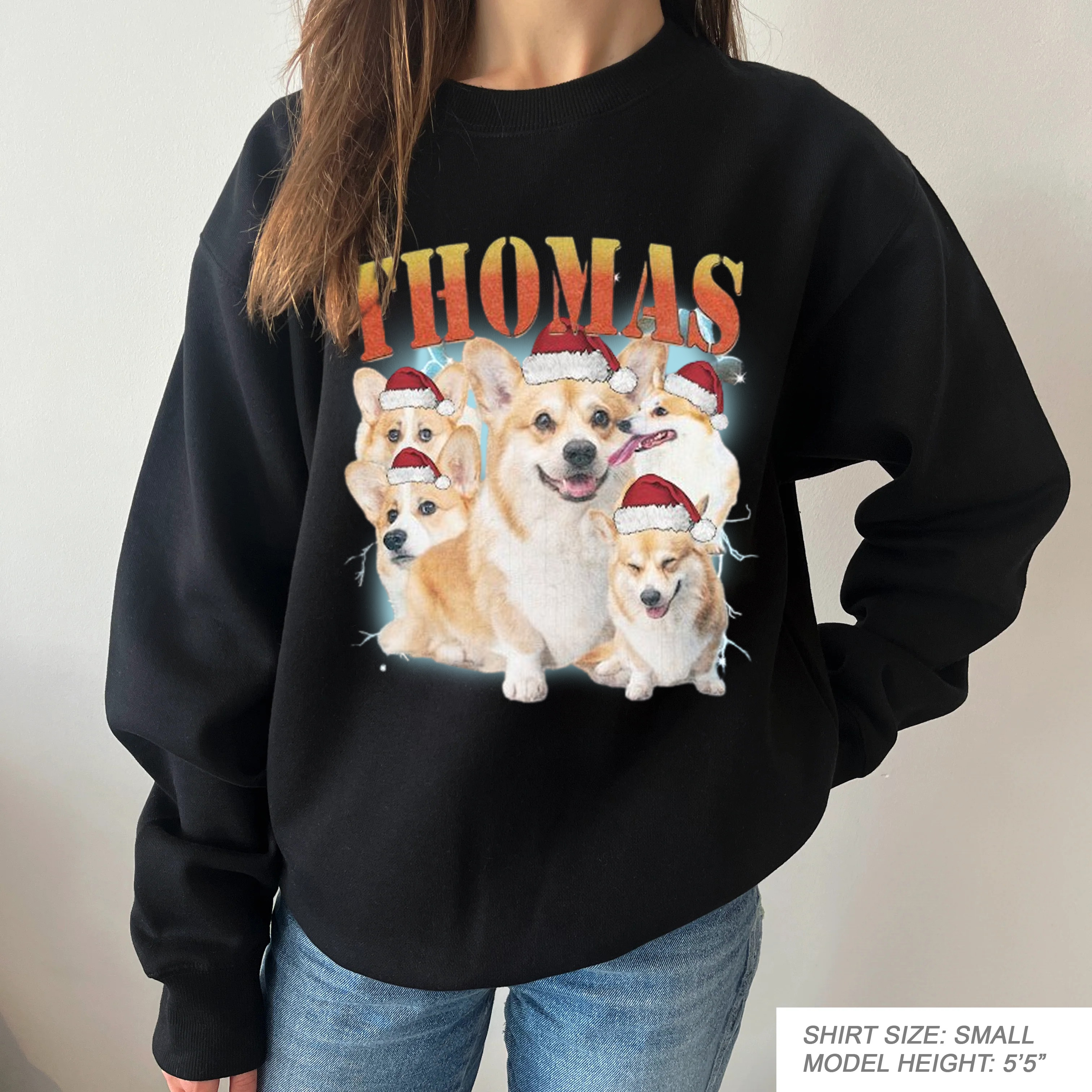 Custom Printing Vintage Hip Hop Vintage Pet Sweatshirt