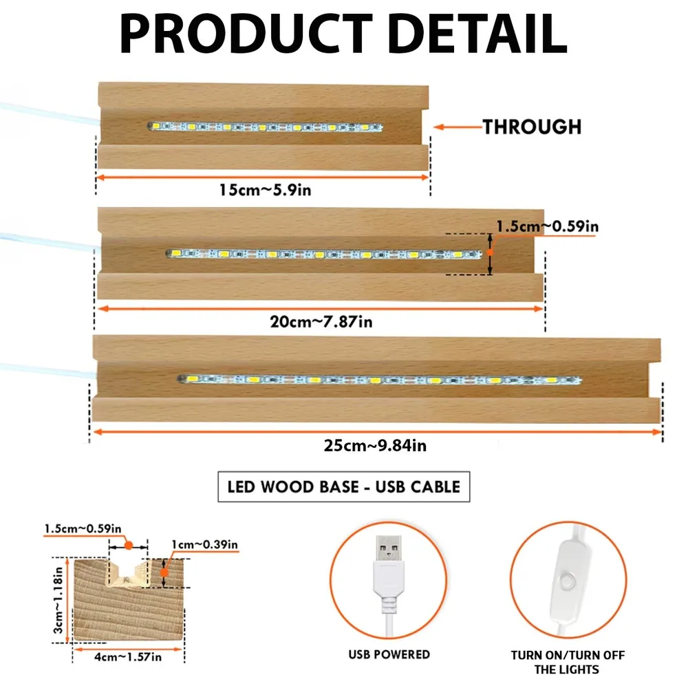 Birth Month Flower Personalized LED Night Light