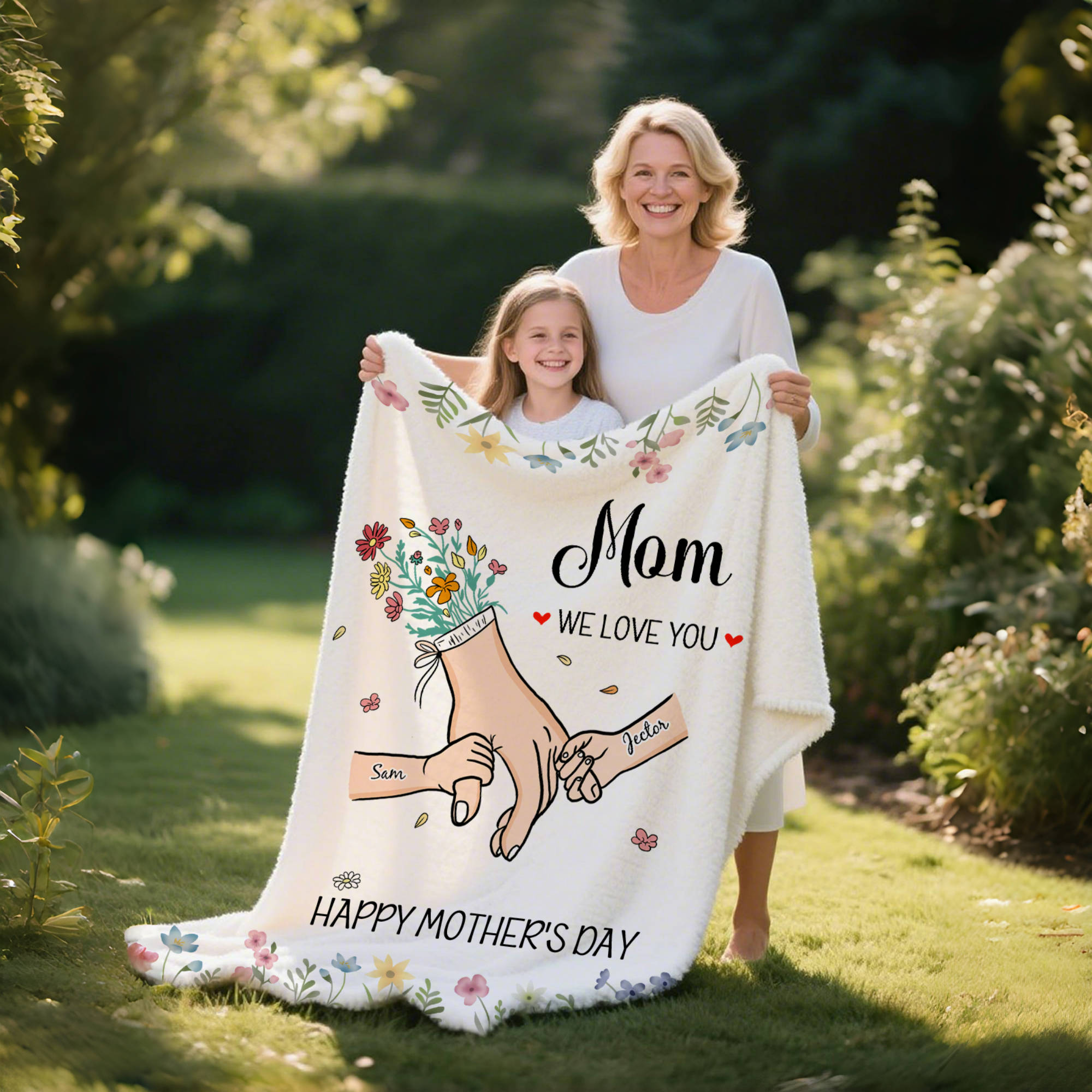 Personalized Mom We Love You Customised Blanket