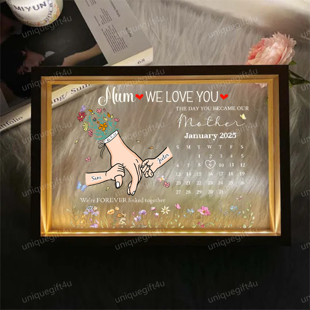 Family Love Blooms Forever – Personalized The Day You Became My Mother Lightbox