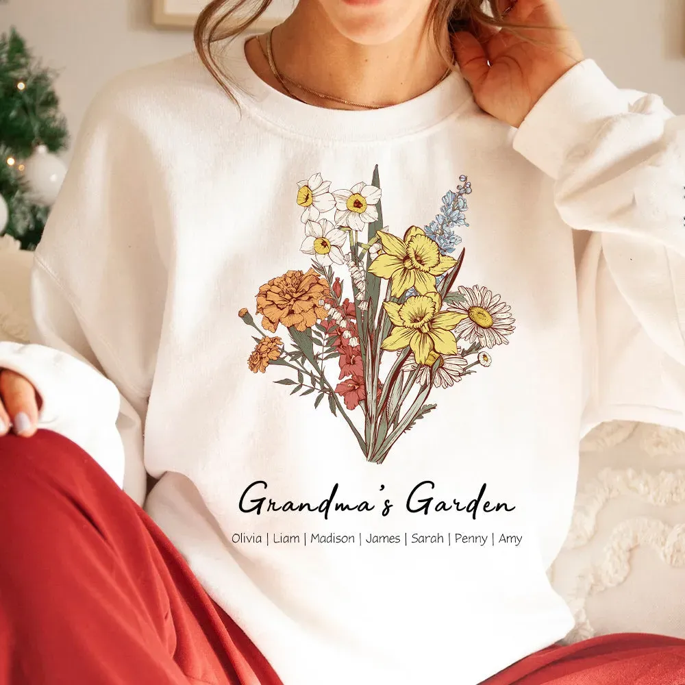 Mom's Garden is Her Children Customized Winter Sweatshirt