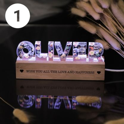 Custom Name  Flower Night Light Gift for her, Easter gift Personalized Light, Mother's Day Gift, Gift for Niece, Auntie Gift, Gift for Her