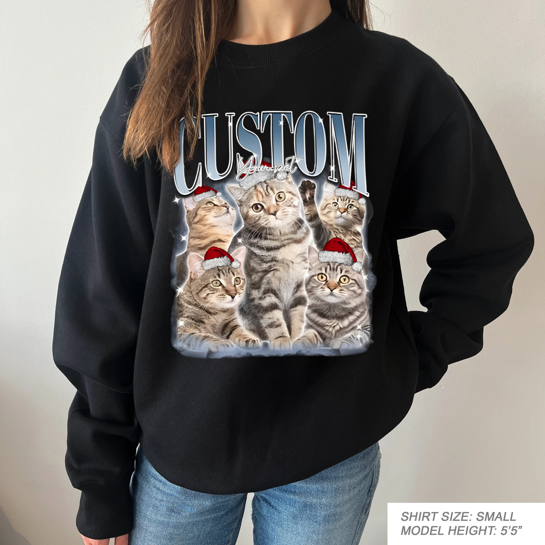 Custom Printing Vintage Hip Hop Vintage Pet Sweatshirt