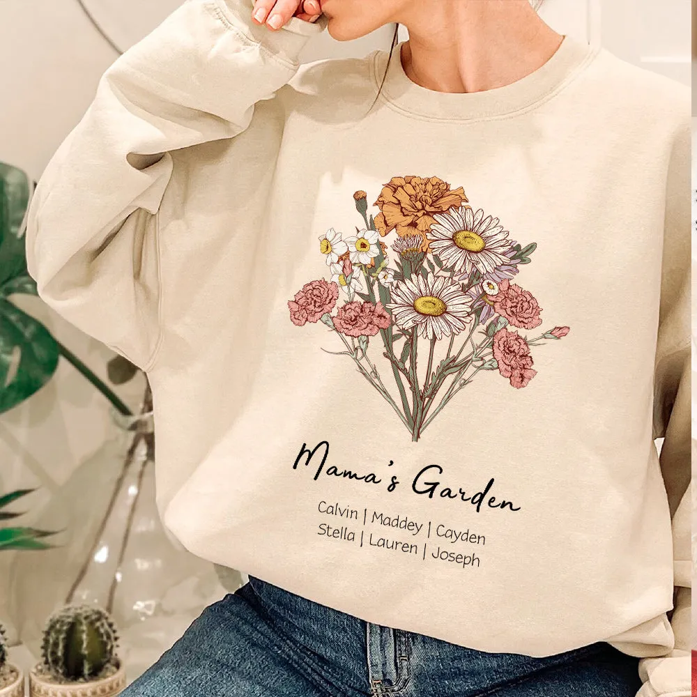 Mom's Garden is Her Children Customized Winter Sweatshirt