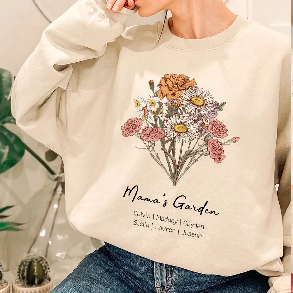 Mom's Garden is Her Children Customized Winter Sweatshirt