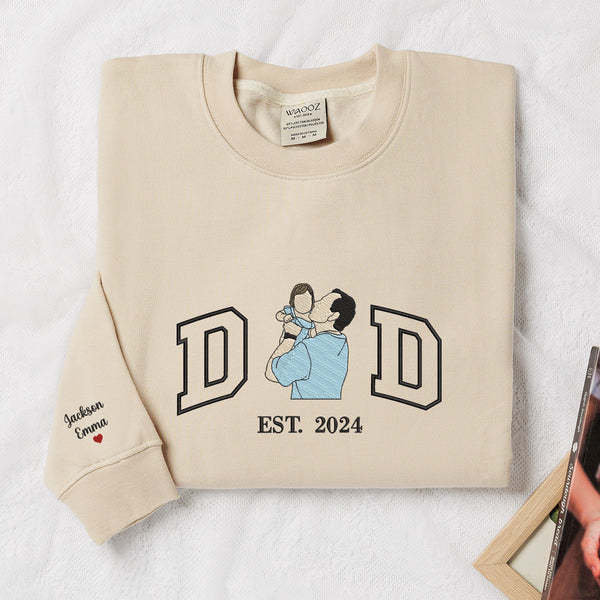 Custom Embroidered Portrait for Father