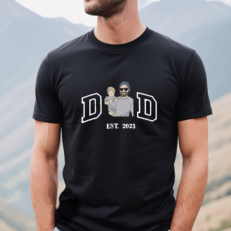 Custom Embroidered Portrait for Father