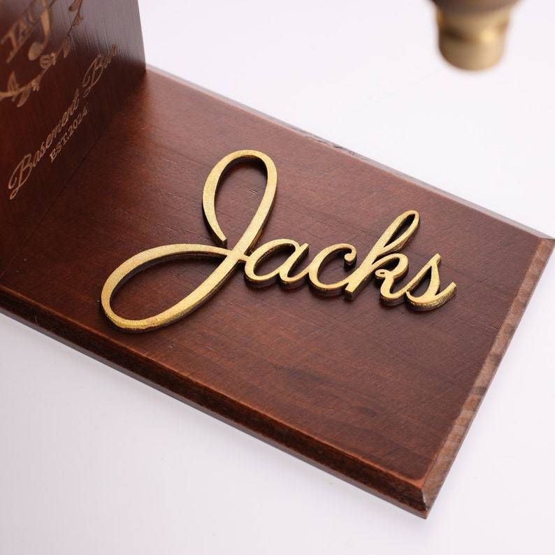 Personalized Embossed Named Wooden Whiskey Dispenser丨Engraved Alcohol Dispenser丨Home Bar Decor丨Beverage Dispenser丨 Fathers Day Gift