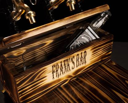 Wooden Dispenser with Crate, Personalized Wooden Whiskey Dispenser, Wood Dispenser, Liquor Dispenser, Beverage Dispenser, Drink Dispenser