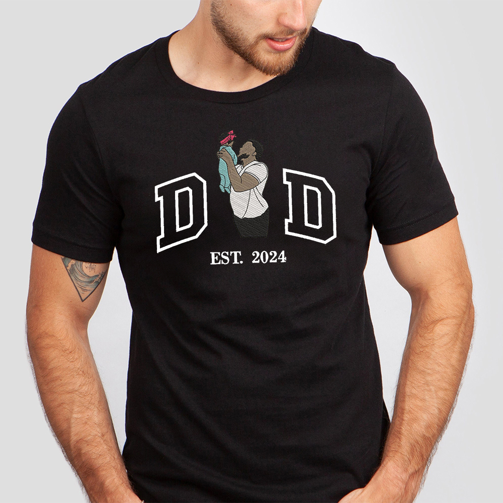 Custom Embroidered Portrait for Father