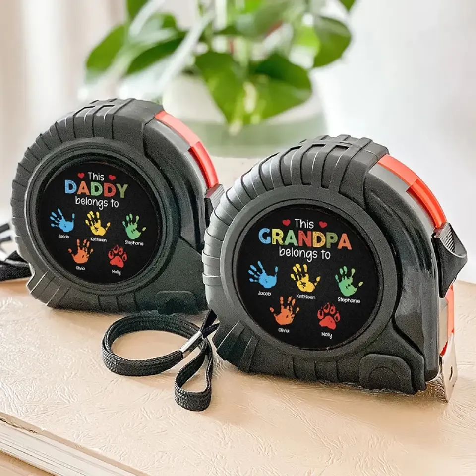 A Hero In Every Heart - Family Personalized Custom Tape Measure - Father's Day, Gift For Dad, Grandpa 商品缩略图
