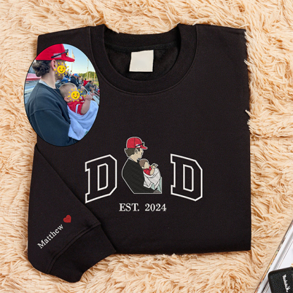 Custom Embroidered Portrait for Father