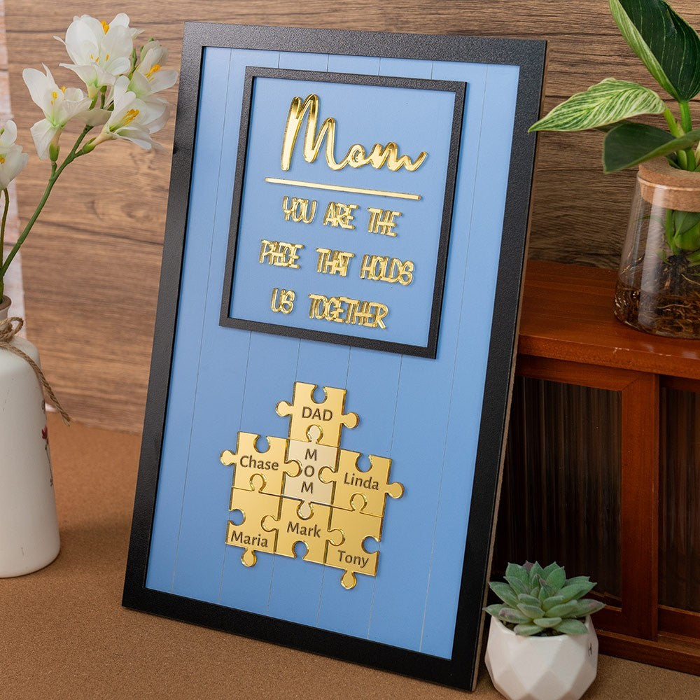 Custom 'Mom & Me' Puzzle Frame – Put Together Your Love This Mother's Day