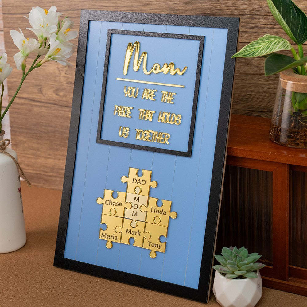 Custom 'Mom & Me' Puzzle Frame – Put Together Your Love This Mother's Day