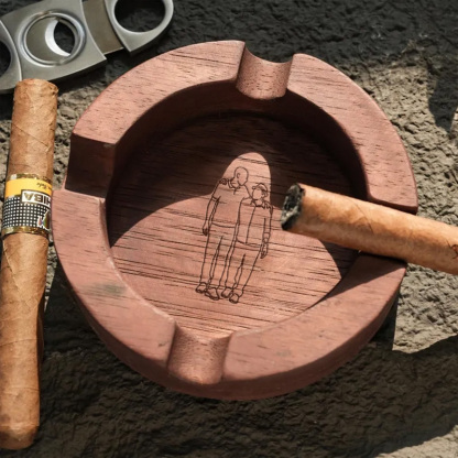 [Copy]Personalized Name Walnut Cigar Ash Tray