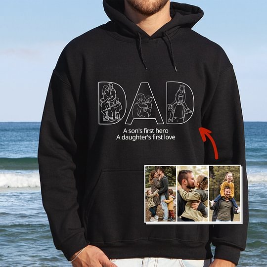 Best Dad Ever -Embroidered Sweatshirt For Father's Day - Gifts for Dad, Papa, Daddy and Grandpa 