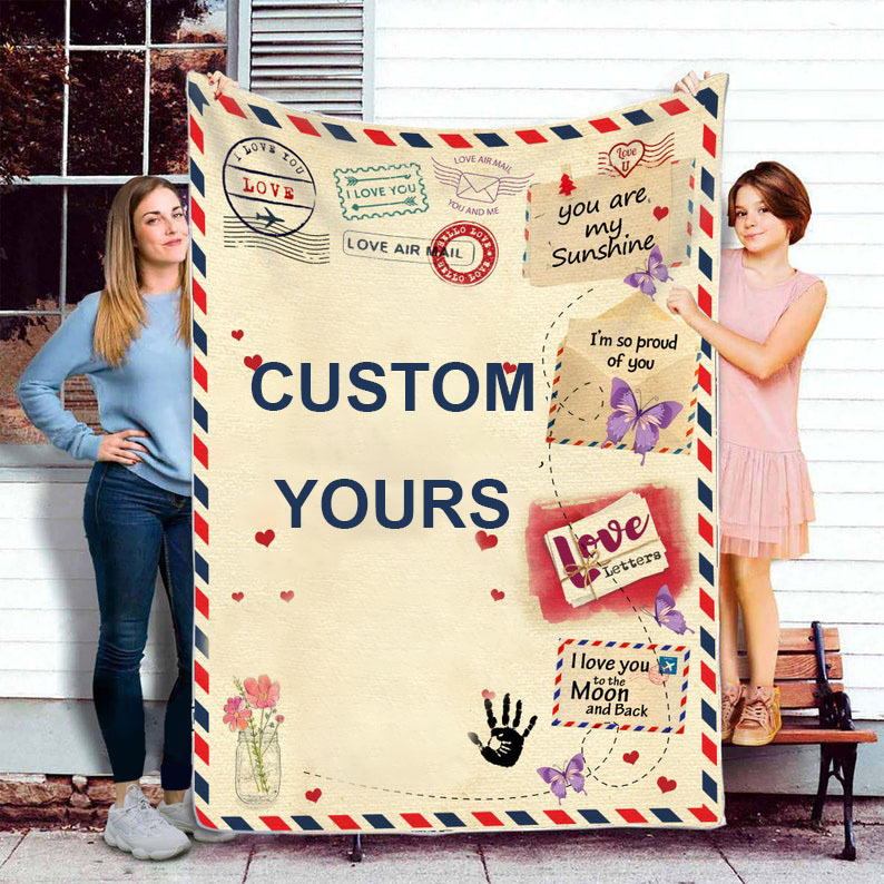 Custom Yours Blanket - To Family - Holiday Gifts