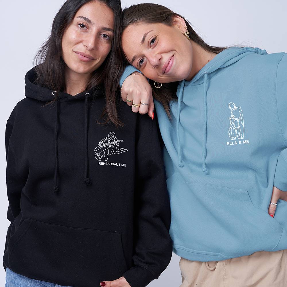Mom's Masterpiece - Custom Colored Embroidery Hoodie
