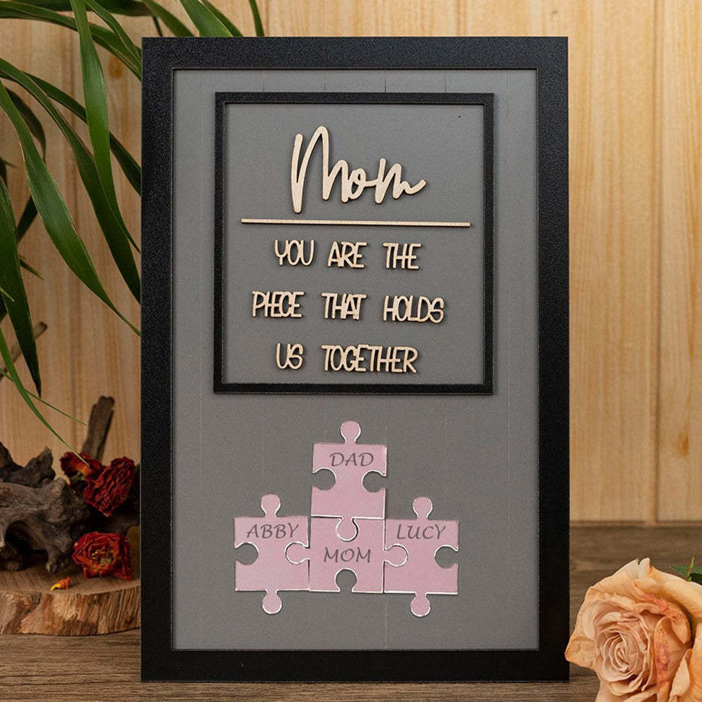 Personalized Mom Puzzle Sign With Kids Names Gifts For Mother's Day