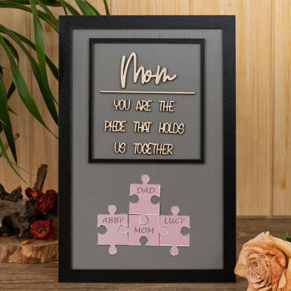 Personalized Mom Puzzle Sign With Kids Names Gifts For Mother's Day