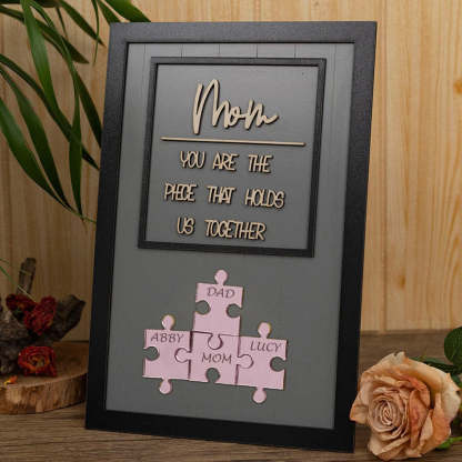 Personalized Mom Puzzle Sign With Kids Names Gifts For Mother's Day
