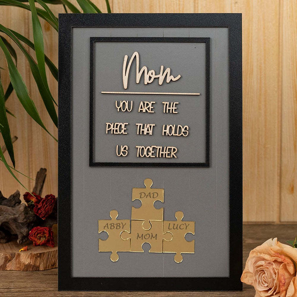 Personalized Mom Puzzle Sign With Kids Names Gifts For Mother's Day