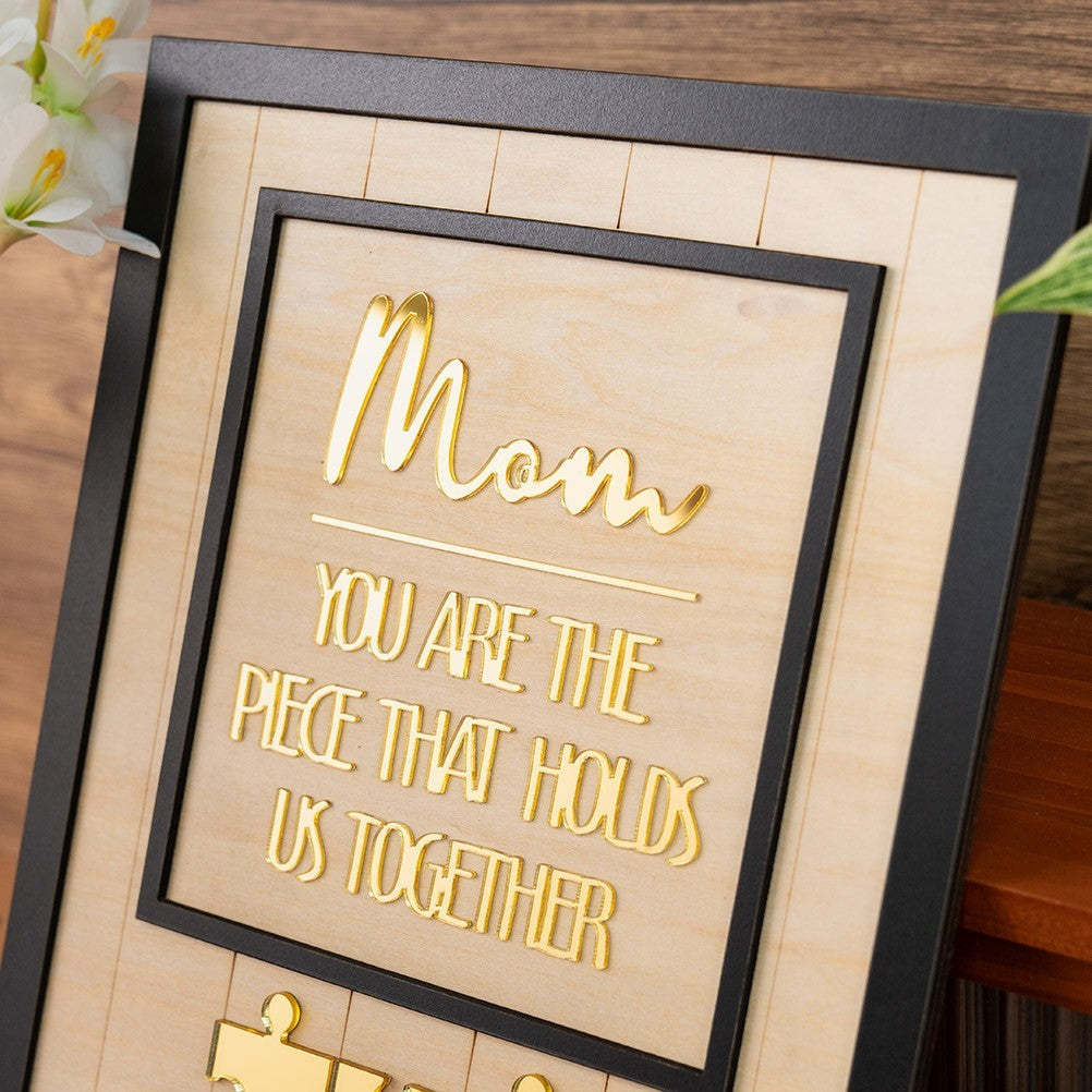 Personalized Mother's Day Gift – Puzzle Of Love With Your Child's Name