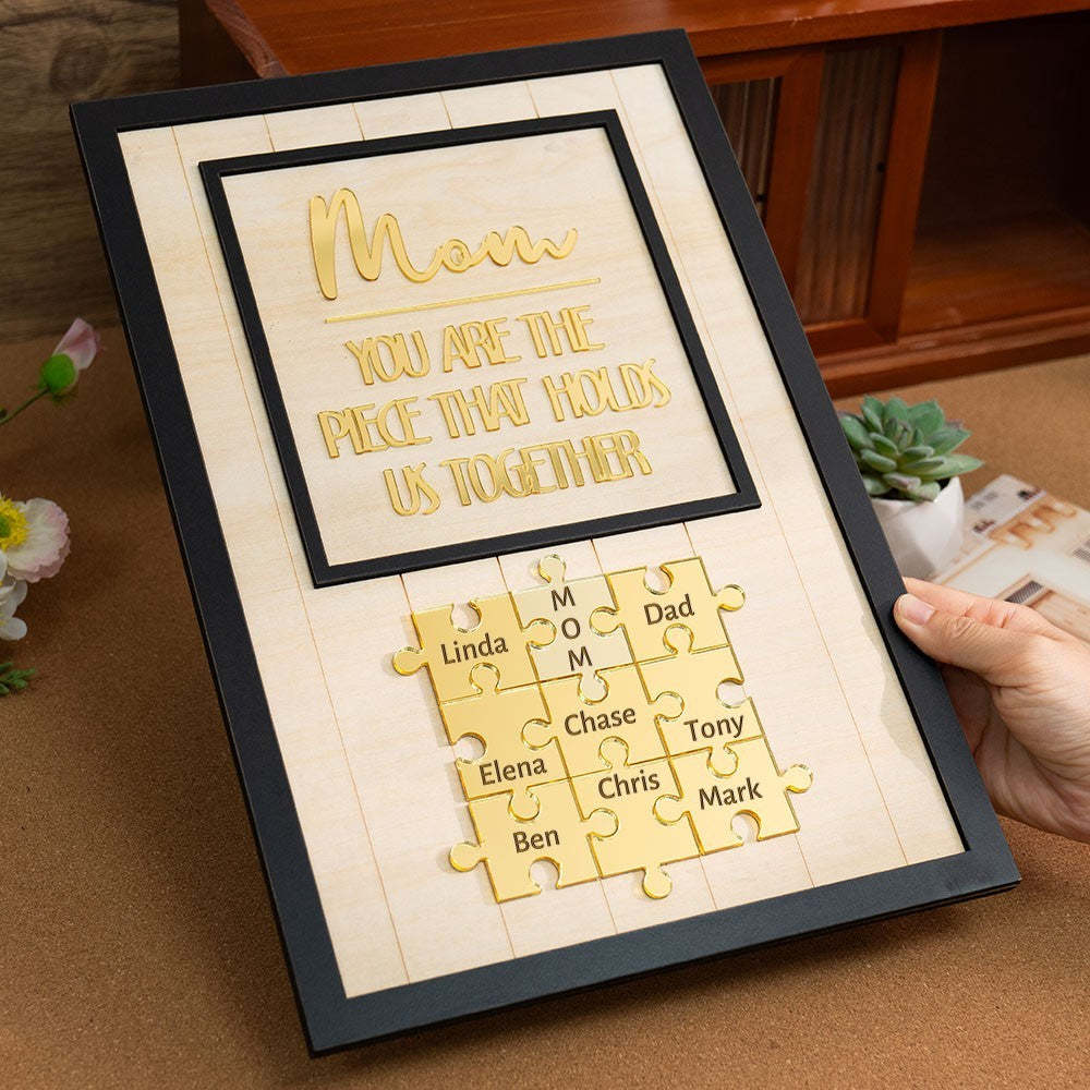 Personalized Mother's Day Gift – Puzzle Of Love With Your Child's Name