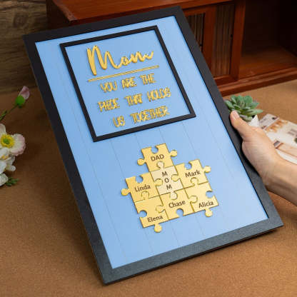 Custom 'Mom & Me' Puzzle Frame – Put Together Your Love This Mother's Day