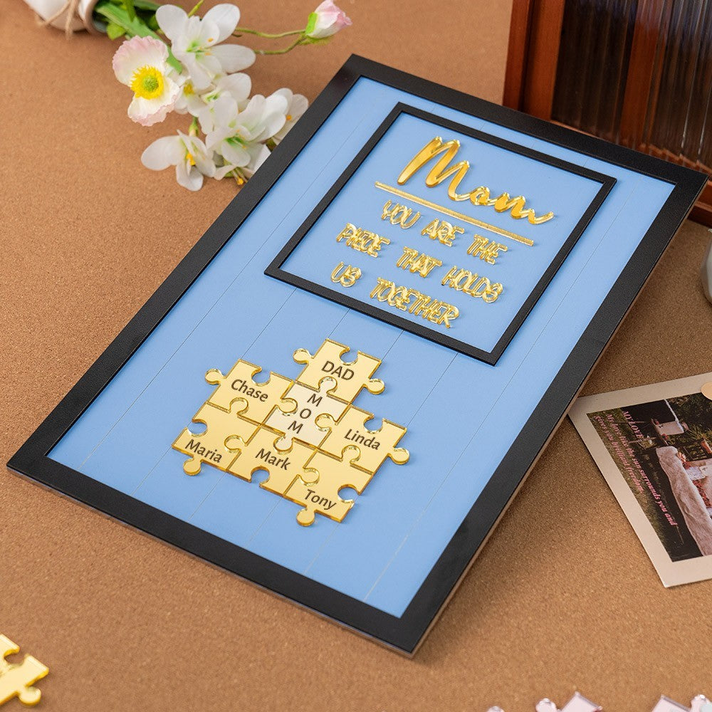 Custom 'Mom & Me' Puzzle Frame – Put Together Your Love This Mother's Day