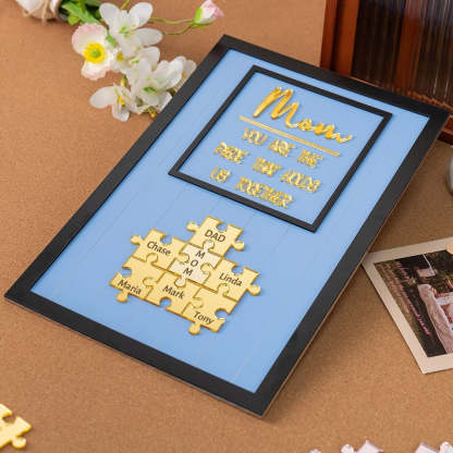 Custom 'Mom & Me' Puzzle Frame – Put Together Your Love This Mother's Day