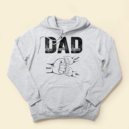 Dad The Man The Myth The Legend - Personalized Shirt Father's Day