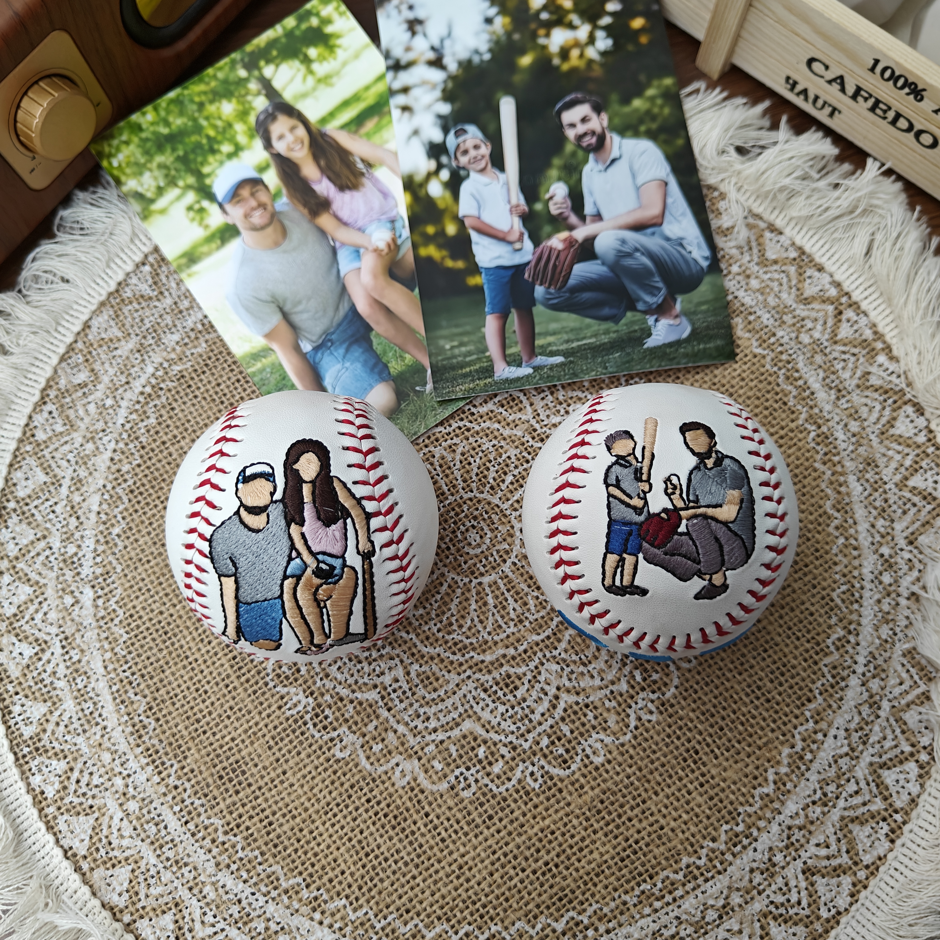 Father's Day Gift - Custom Personalized Embroidered Baseball, Baseball Gift, Keepsake ball, Graduation Gift, Memorabilia