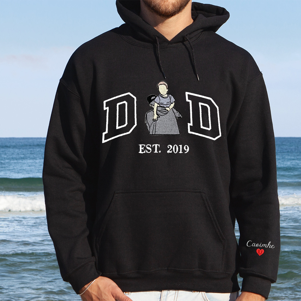 Custom Embroidered Portrait for Father