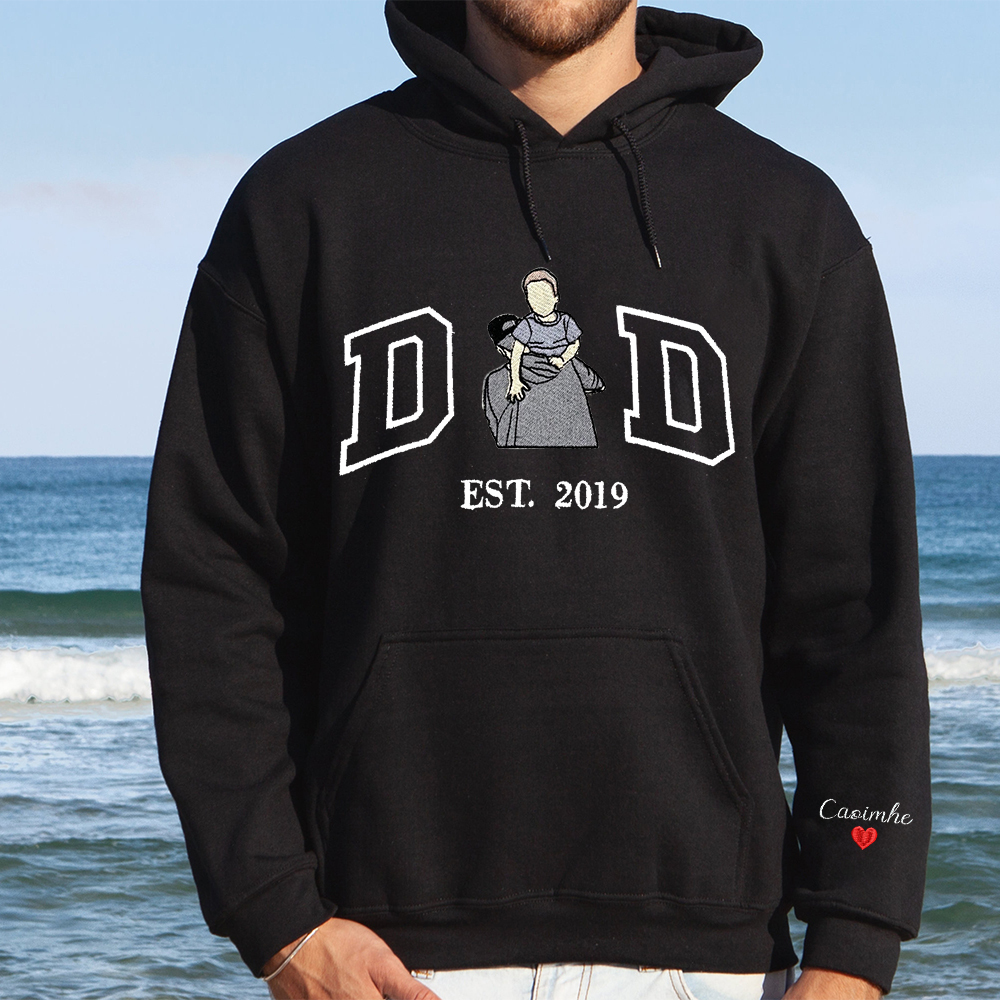 Custom Embroidered Portrait for Father