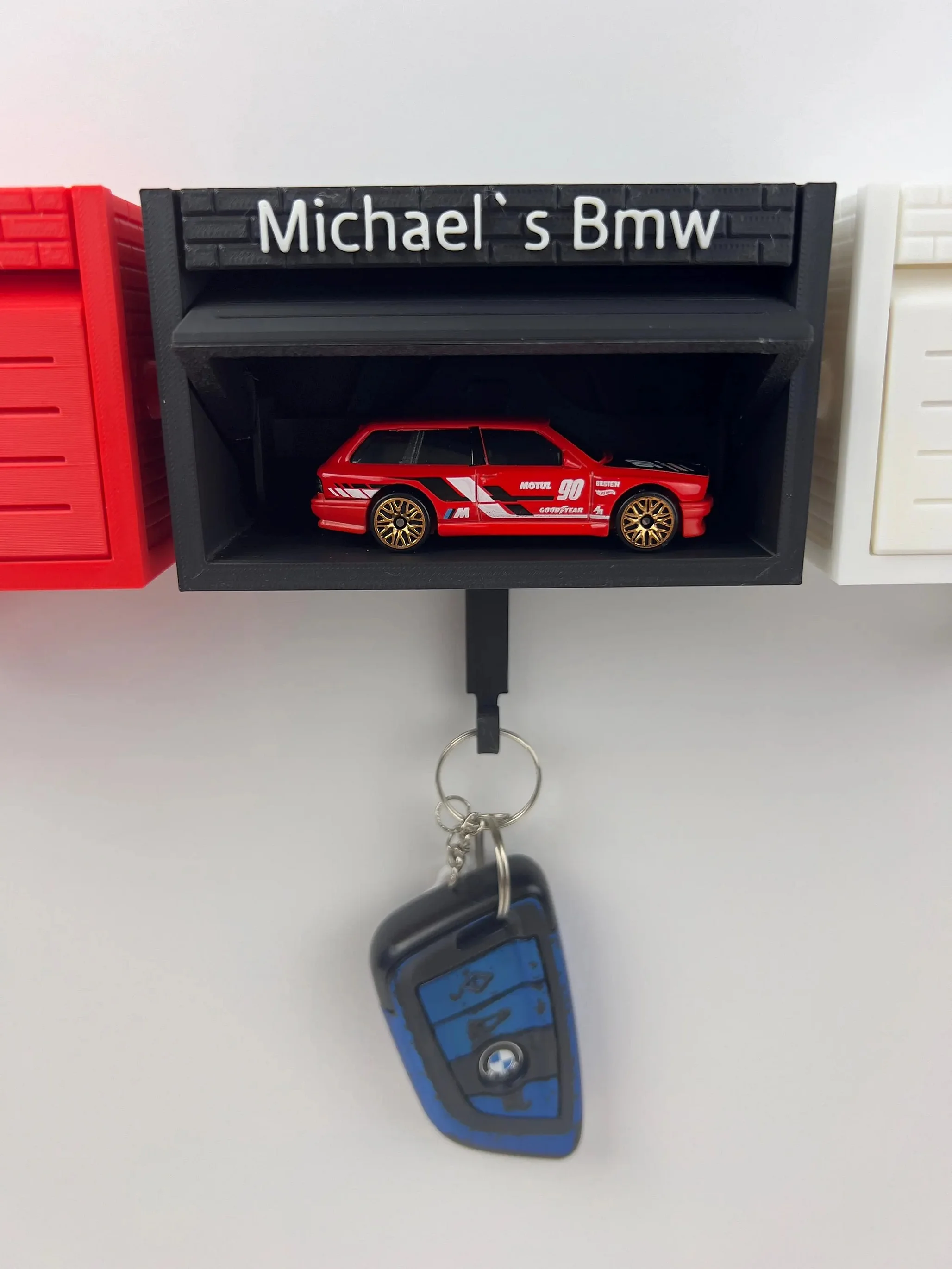 🚗Wall Mount Display Mini Garage Key Holder 商品缩略图
