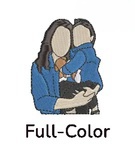 Custom Embroidered Portrait Sweatshirt from Photo