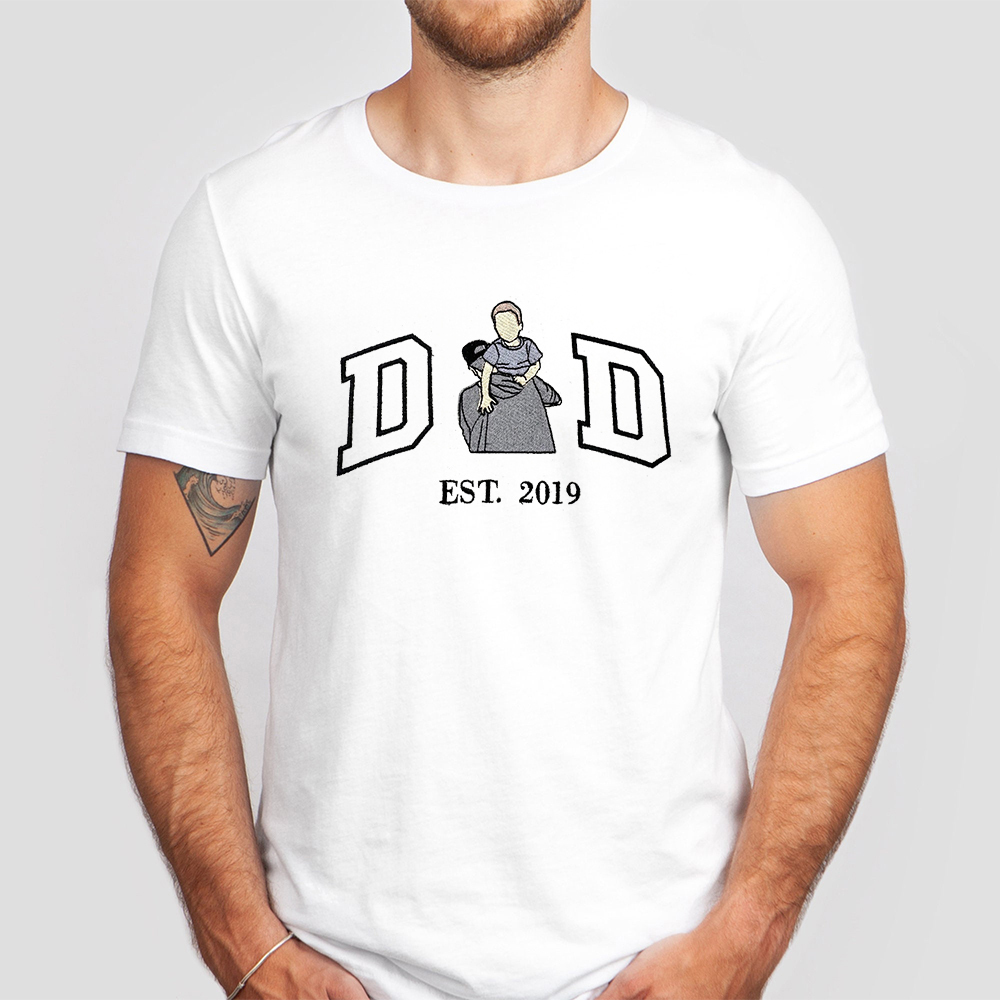 Custom Embroidered Portrait for Father