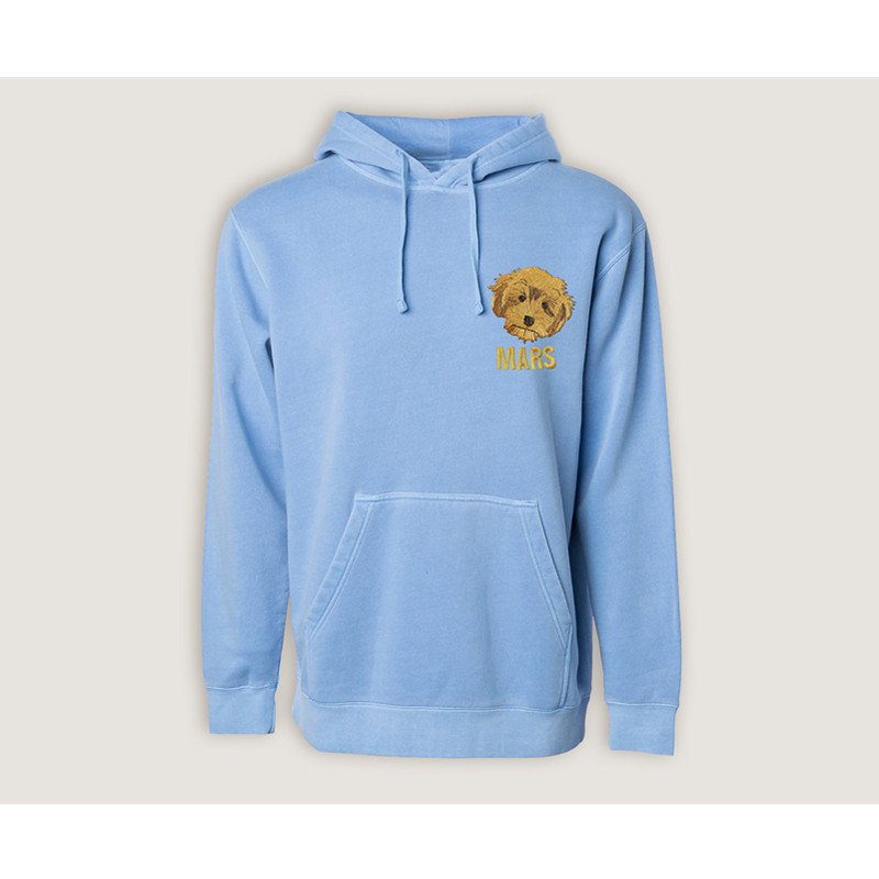 Personalized Pet Embroidery Sweater Pet Portrait Embroidered Hoodie Unisex Pullover