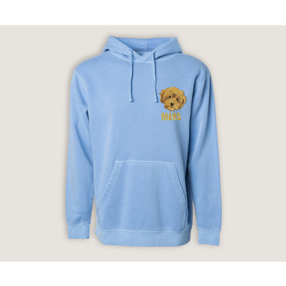 Personalized Pet Embroidery Sweater Pet Portrait Embroidered Hoodie Unisex Pullover