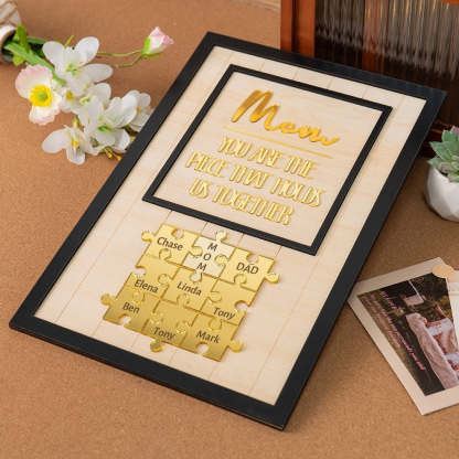 Personalized Mother's Day Gift – Puzzle Of Love With Your Child's Name