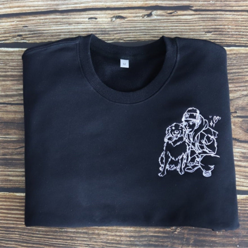 Personalized Pet Embroidered Sweatshirt