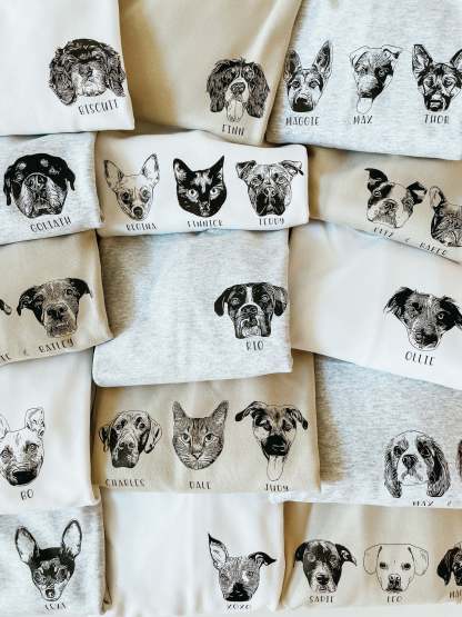 Custom Pet Hoodie Crewneck T-shirt